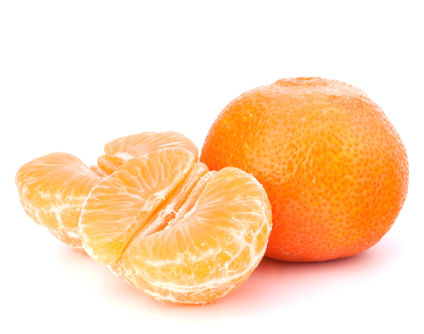 Mandarin Orange on white background