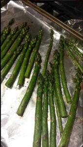 Roasted asparagus via Food 4 Happiness