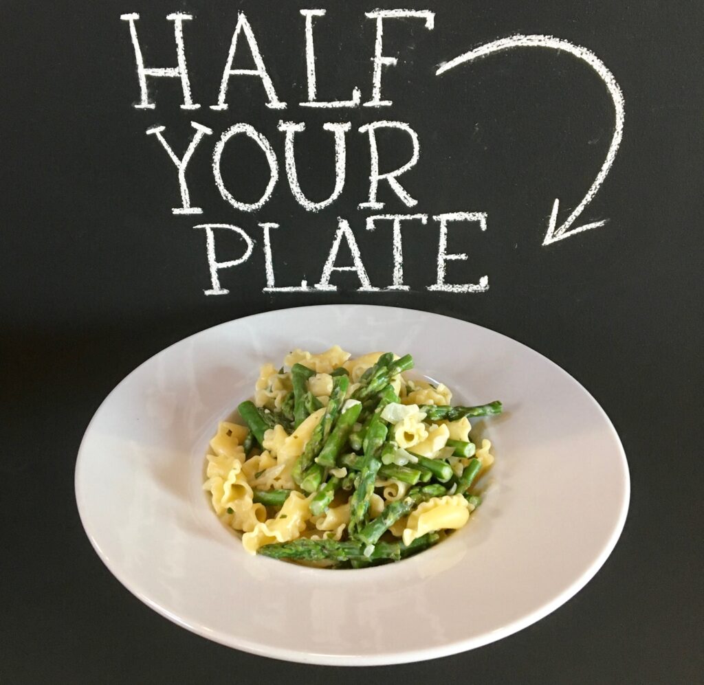 Half Your Plate Asparagus Primavera