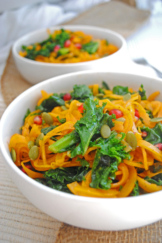 Roasted Squash Fall Salad from Emilie Eats