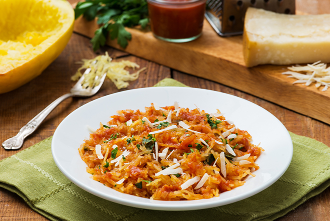 Spaghetti Squash Marinara from BC Fresh