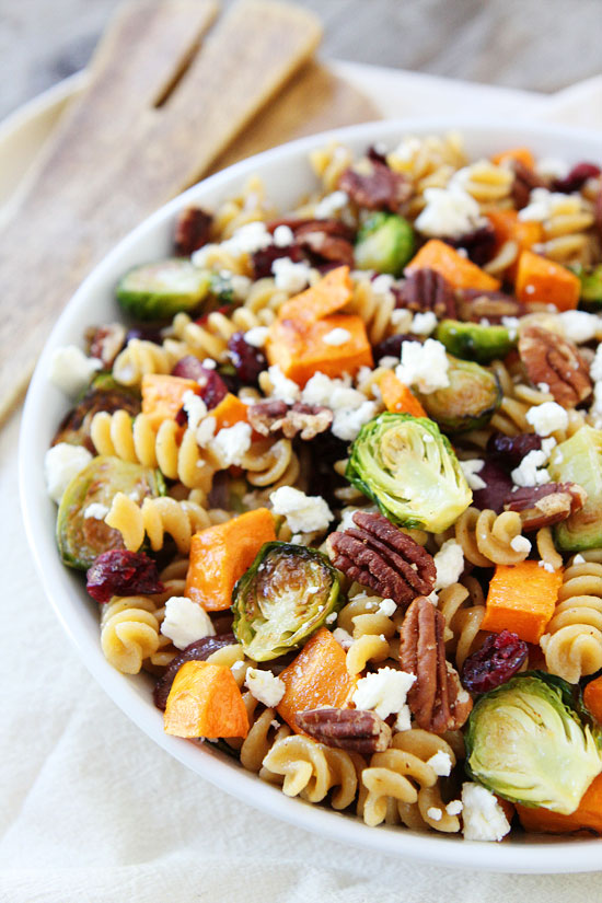 Try sweet potatoes in this yummy pasta dish via Two Peas and their Pod